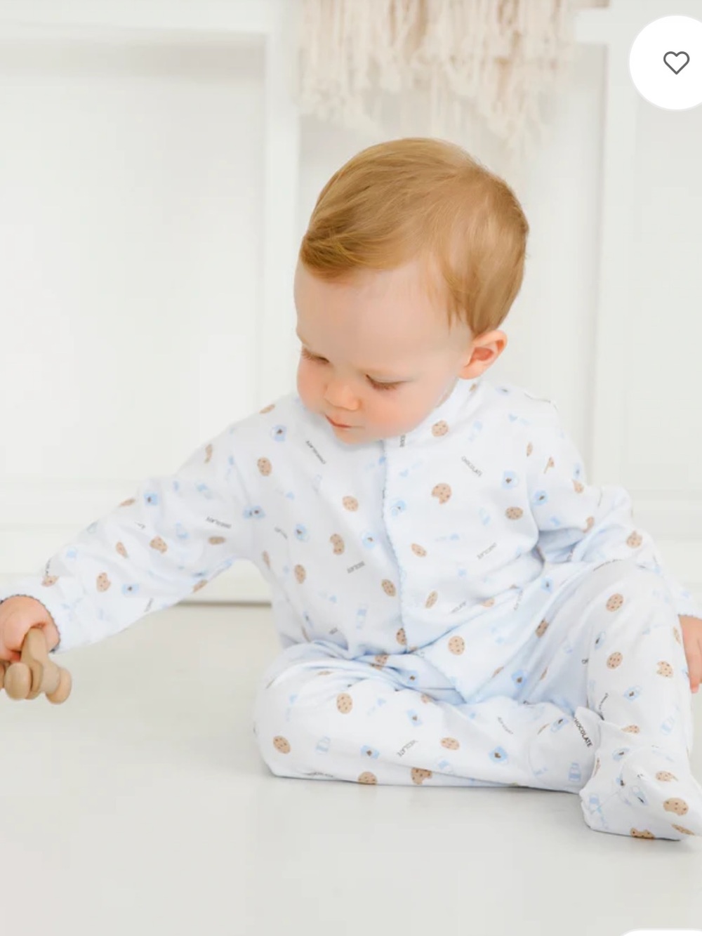 Lyda Baby Milk & Cookies 18 month Footed One-Piece PJs